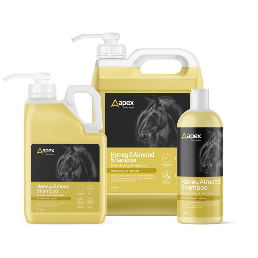 Apex Honey & Almond Shampoo 1L horse grooming product