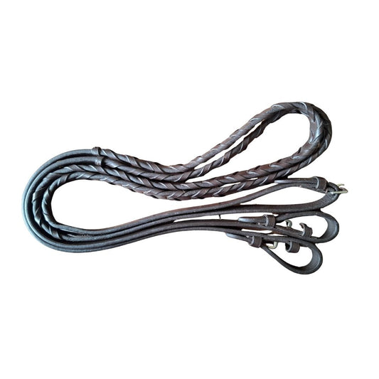 Grandeur laced reins brown