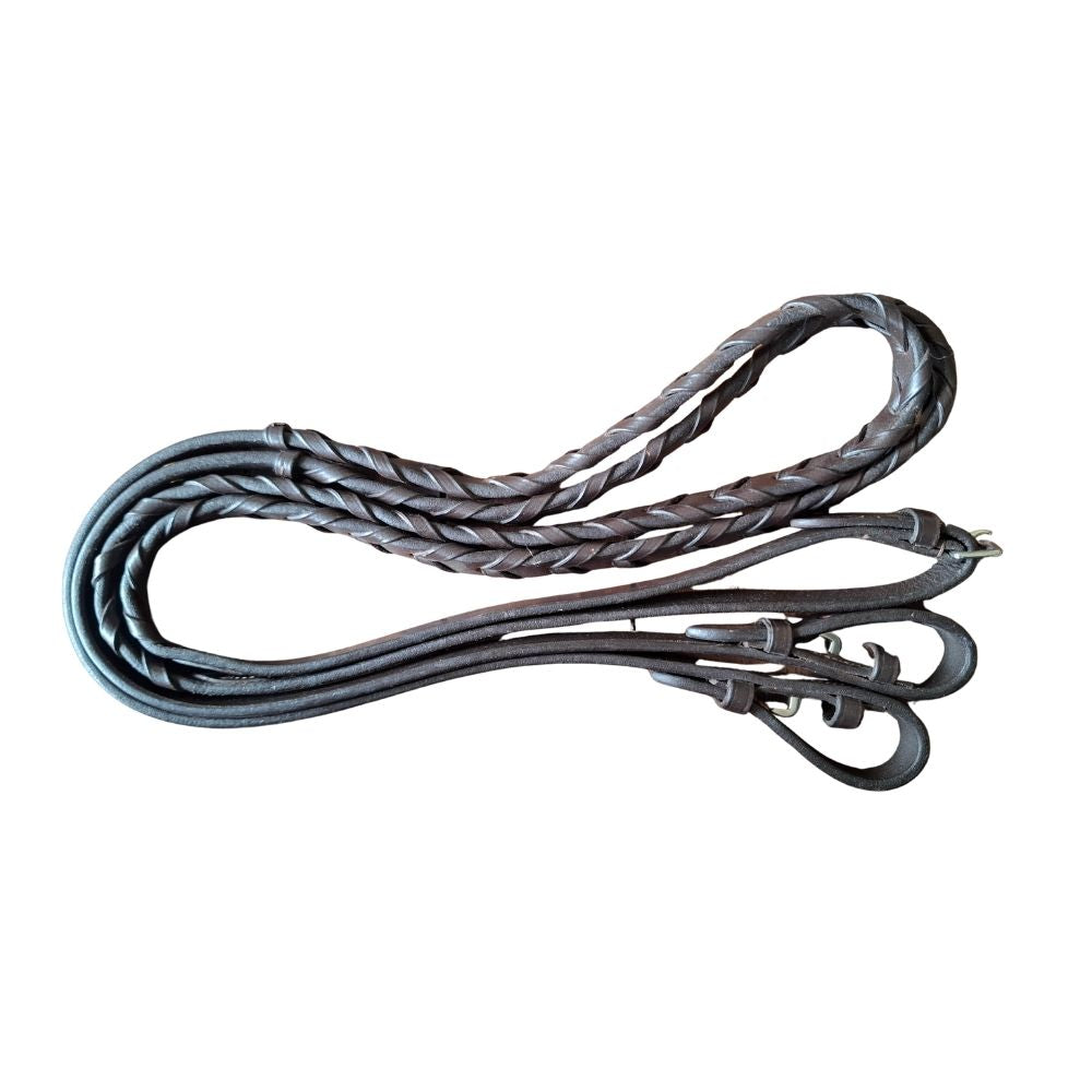 Grandeur laced reins brown