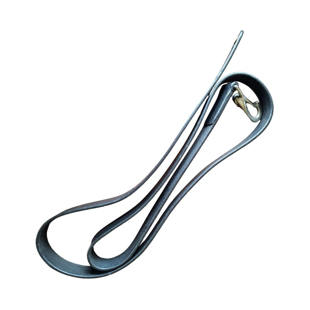 Grandeur Leather Lead Black leather horse lead