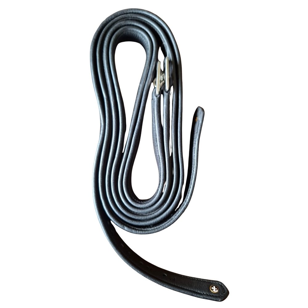 Grandeur Nonstretch Stirrup Leathers Black Standard stirrup leathers