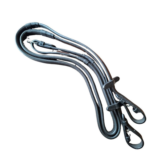 Grandeur Rubber reins black
